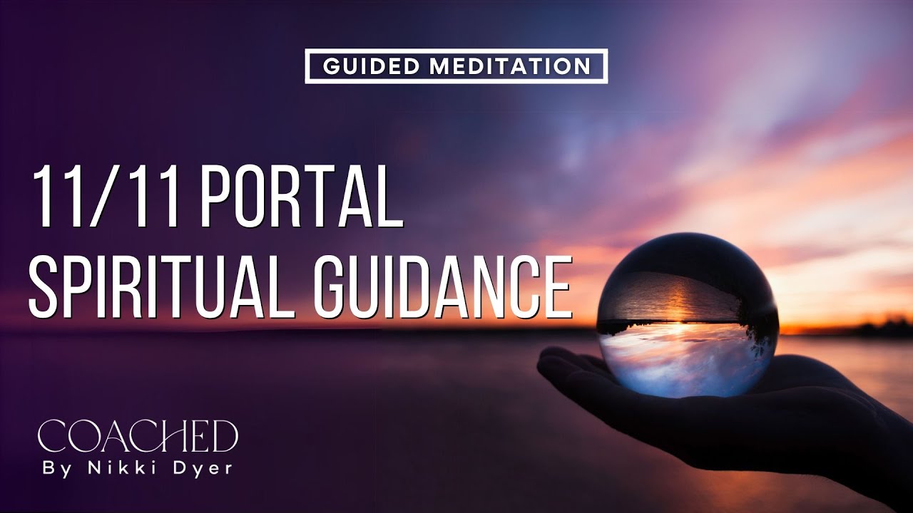 Person viewing clock showing 11:11 with spiritual light rays emanating from numbers for 2024 manifestation guide