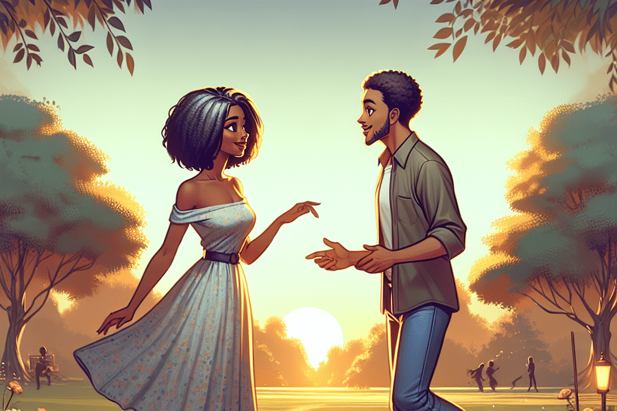 romantic unexpected encounter