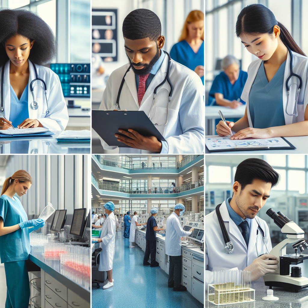 hospital staff at work