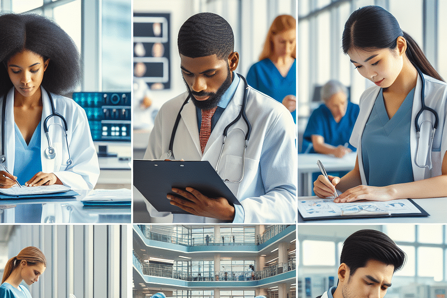 hospital staff at work