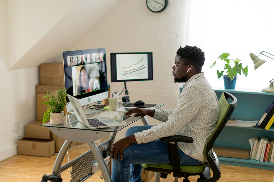 real estate agent at work