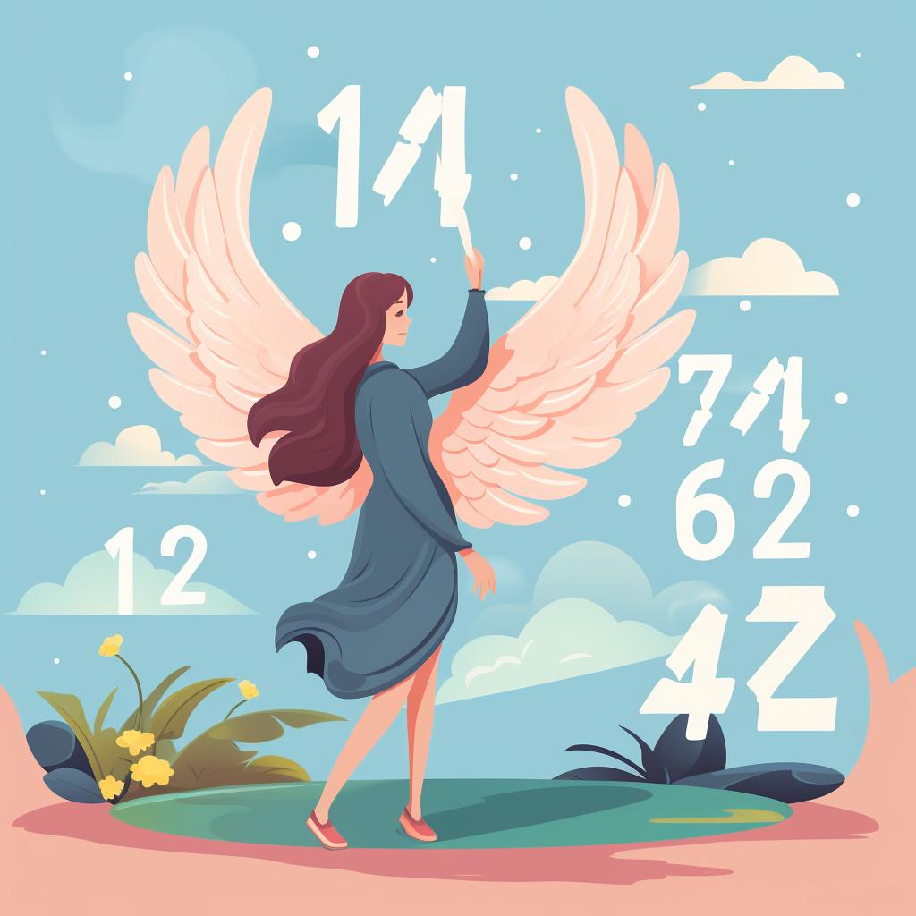 A person following the guidance of angel numbers in their daily activities