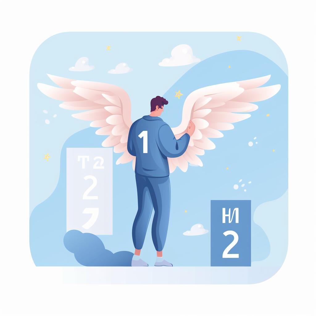 A person making a decision based on the interpretation of angel numbers