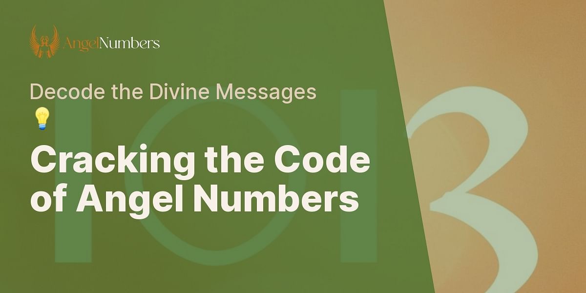 What does it mean if I keep seeing angel numbers?