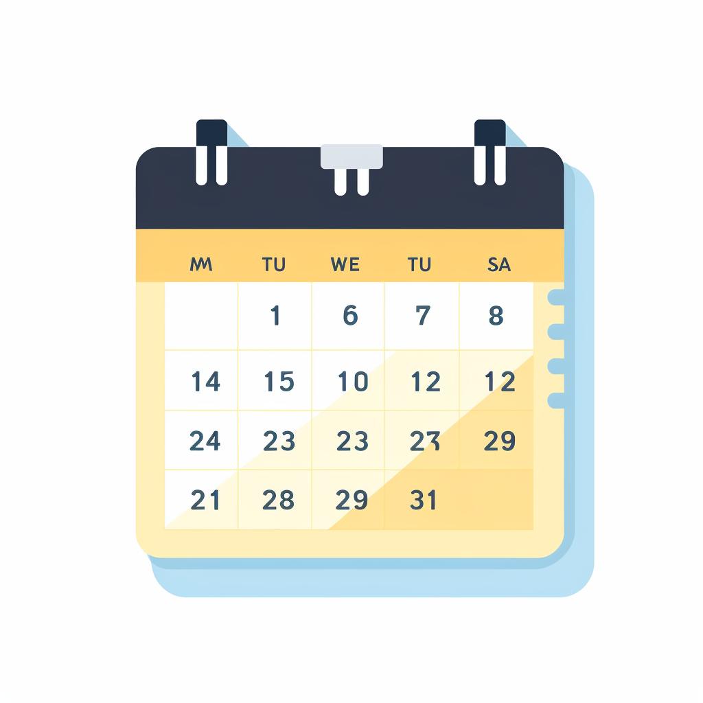 Calendar with a specific date circled