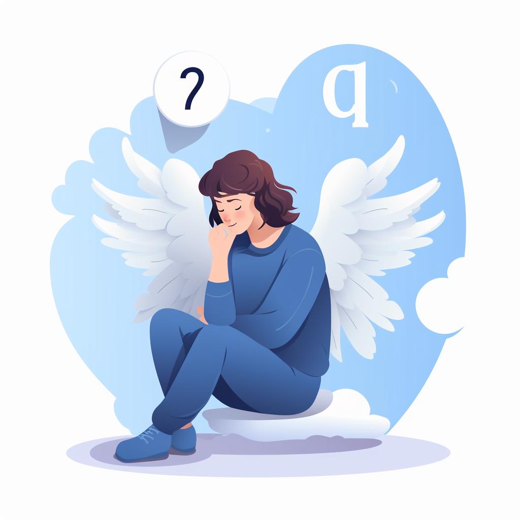Person thoughtfully reflecting on angel numbers
