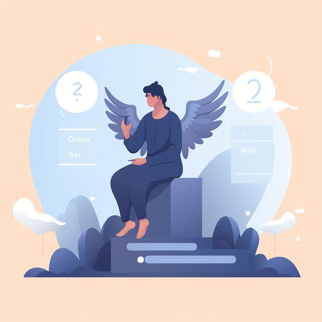 A person making a decision based on the insight gained from an angel number